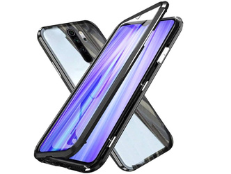 Xiaomi Redmi 8A - Szkło Przód Tył Magnetic Glass & Aluminium Czarny