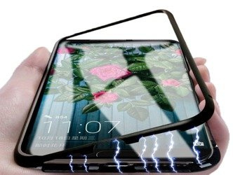 Etui Xiaomi Mi9T Mi 9T | Magnetic Glass & Aluminium Czarny